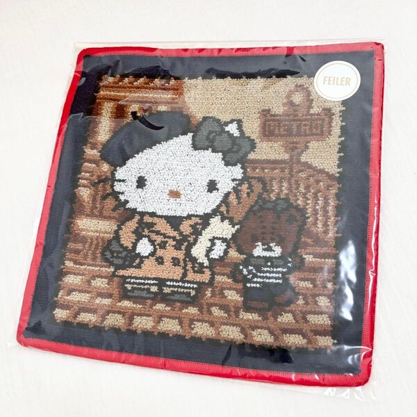 【新品タグ付き】HELLO KITTY x FEILER x IENA 別注ハンカチ レッド ハローキティ フェイラー サンリオ