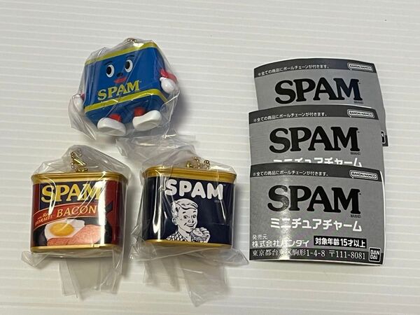 SPAM ミニチュアチャーム スパム オールド ベーコン SPAMMY 3個セット