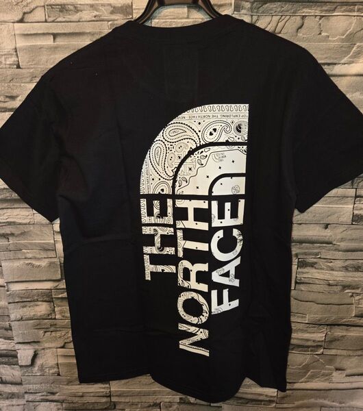 THE NORTH FACE Tシャツ ペイズリー柄 ブラック