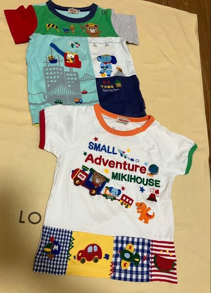 ミキハウス 豪華tシャツ2枚セット