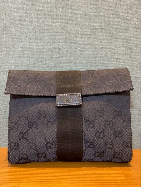 GUCCI グッチ GGキャンバス ポーチ セカンドバッグ バニティ