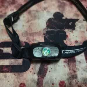LEDヘッドライト 黒 赤 点滅モード★送料込み