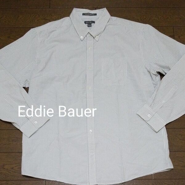 Eddie Bauer ボタンダウンシャツ ピンチェック XL NO-230