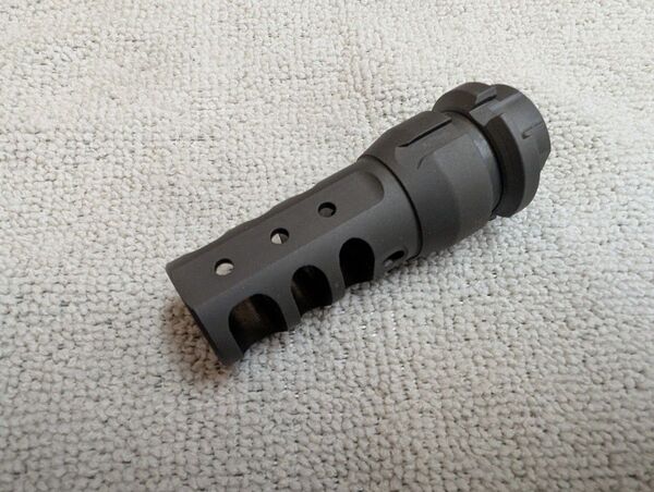 IRONAIRSOFT製 DEAD AIRタイプ KeyMo スチールCNC マズルブレーキ 14mm逆ネジ