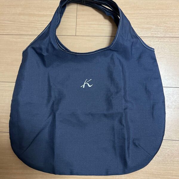 キタムラ ロゴ入り ネイビー トートバッグ エコバッグ