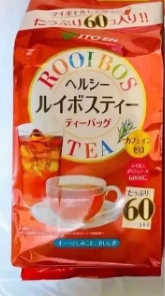 ITOEN ヘルシールイボスティー ティーバッグ カフェインゼロ ルイボスポリフェノール3000mg 60コ 新品未開封