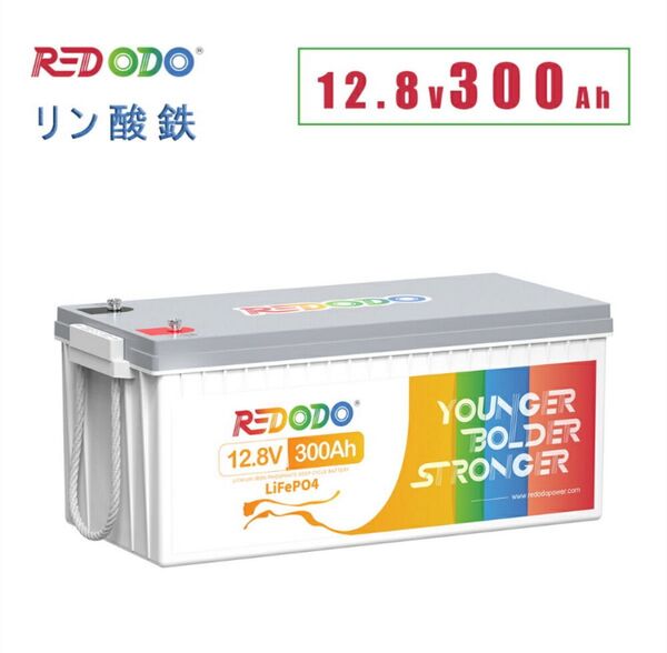 Redodo 12V 300Ah リン酸鉄リチウムイオンバッテリー 3840Wh LiFePO4 10年寿命 サブバッテリー