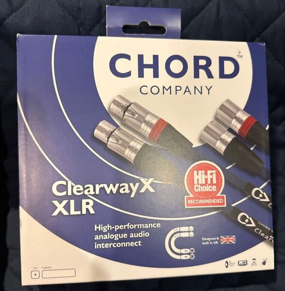 THE CHORD COMPANY、XLRケーブル中古品、ClearwayX XLR 1m