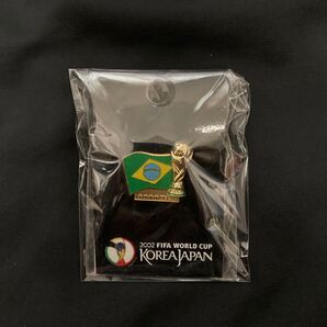 2002 FIFAワールドカップ 日韓大会 ブラジル 優勝記念 ピンバッジ 未使用