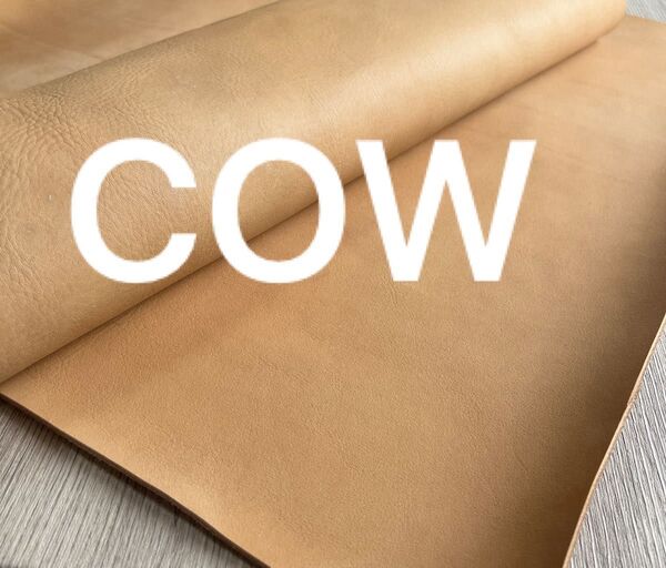 本革 牛革 ナチュラル 肉厚ソフト こしあり レザークラフト