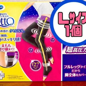 寝ながらメディキュット 超高圧力 フルレッグ Lサイズ 1セット