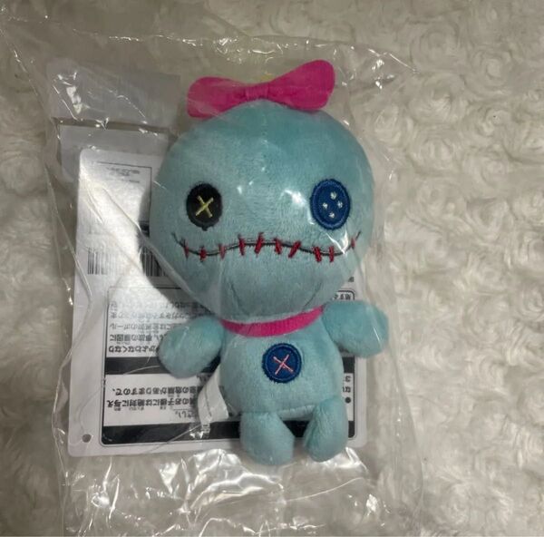 新品未開リロ&スティッチ 一番くじ D賞 スティッチ ぬいぐるみマスコット スクランプ