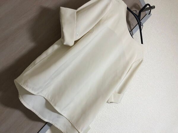 ROPE PICNIC 36 Sサイズ カットソー ブラウス トップス ホワイト 白 リボン レディース 仕事 OL 半袖