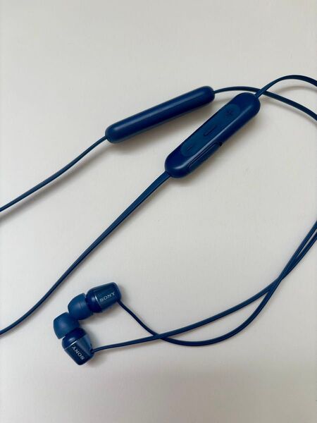 SONY ワイヤレスイヤホン WI-C310 ワイヤレスイヤホン Bluetooth イヤフォン イヤホン 青 ブルー