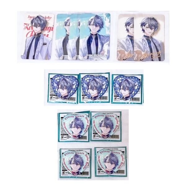 にじさんじ Prism Heart June Bride ジューンブライド ジュンブラ フォト風カード 缶バッジ 小柳ロウ