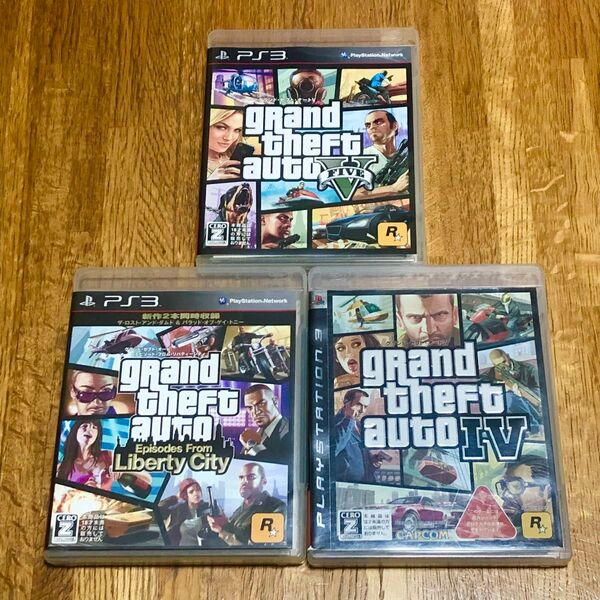 PS3 グランドセフトオート Ⅳ Ⅴ リバティーシティ 3本セット