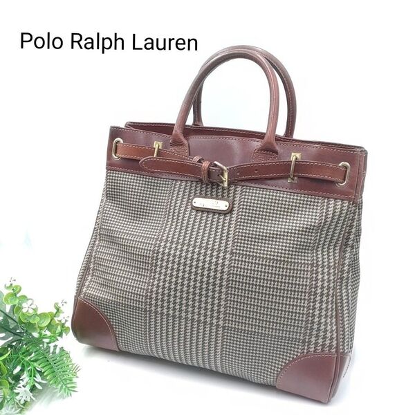 Polo Ralph Lauren ポロラルフローレン ラルフローレン トートバッグ 千鳥格子 A4 ヴィンテージ