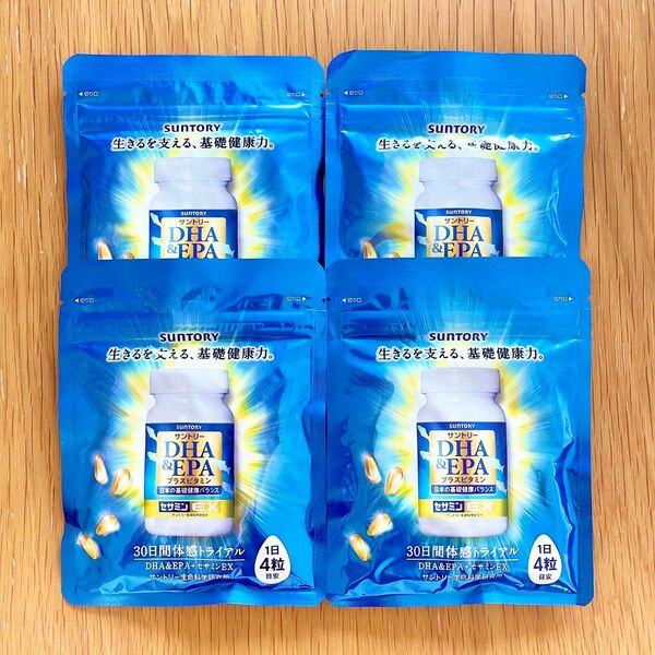 サントリー DHA & EPA + セサミン EX 30日分 × 4袋