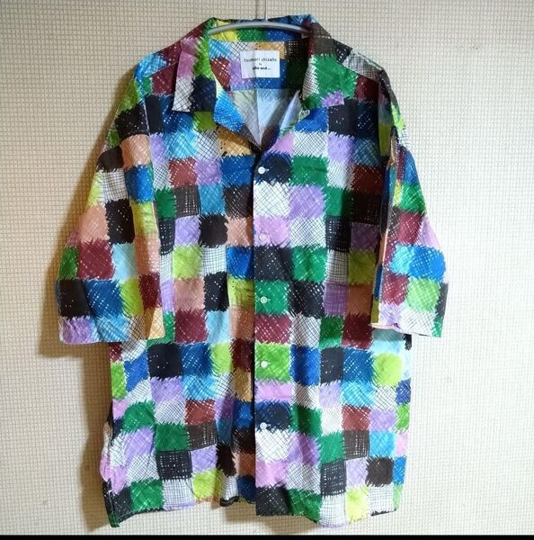 ツモリチサト ニコアンド コラボ マルチカラー シャツ ブラウス 半袖 tsumori chisato by niko and…