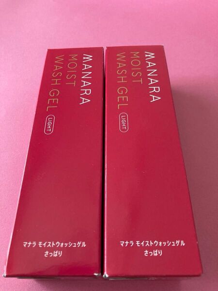 【新品】マナラモイストウォッシュゲルさっぱり120ml×2/オーガニックフェイスコットン/オリジナルポーチ付き