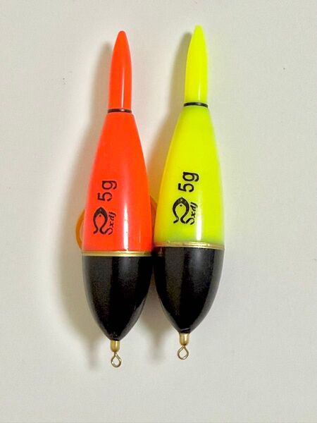 No.184 電気ウキ 超高輝度LED 5号 夜釣り 2色 2本セット