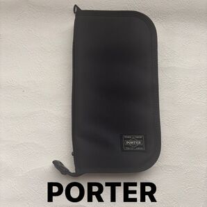 吉田カバン PORTER ポーターANNA国際線機内販売トラベルオーガナイザー パスポートケース ブラック タンカー 黒