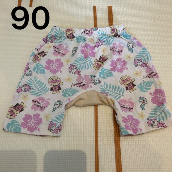 90サイズ アンパンマン ボトムス ベビー キッズこども服 ハーフパンツ ショートパンツ 半ズボン 総柄