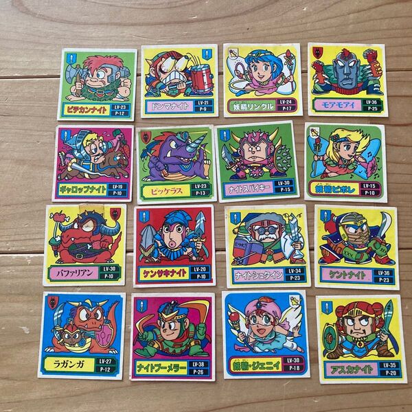 マーメイド バトル騎士シール16点 当時物 レトロ