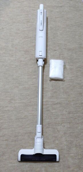 アイリスオーヤマ スティッククリーナー IC-SLDC11 ホワイト 使い捨てダストパック25枚付き