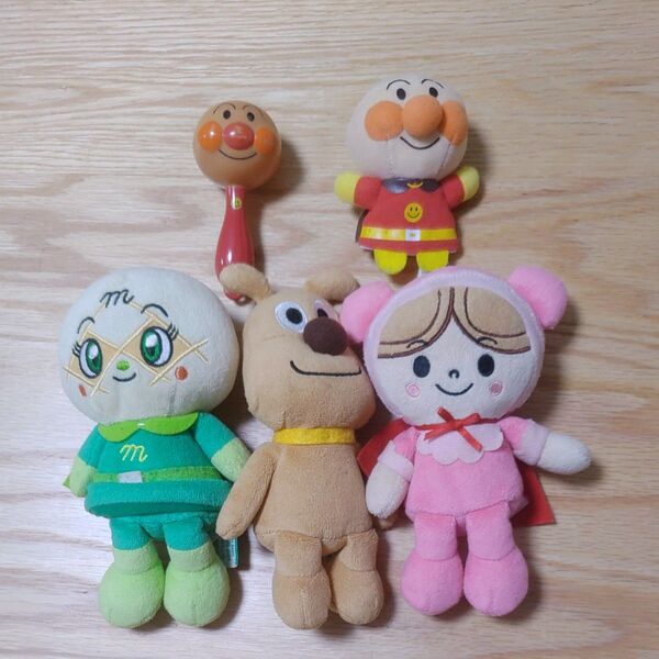 アンパンマン ぬいぐるみ 人形 キーホルダー マラカス セット