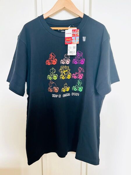 ユニクロ UNIQLO UTアーカイブ スーパーマリオUT Lサイズ Tシャツ ブラック 黒 半袖Tシャツ 男女兼用