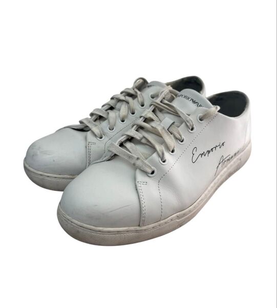 『ARMANI』 / アルマーニ 白 ホワイト スニーカー 26.5cm 7サイズ