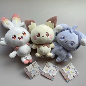 ポケモン ポケピース プライズぬいぐるみ3点セット