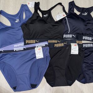 プーマ PUMA スポーツブラ ショーツセット M3枚