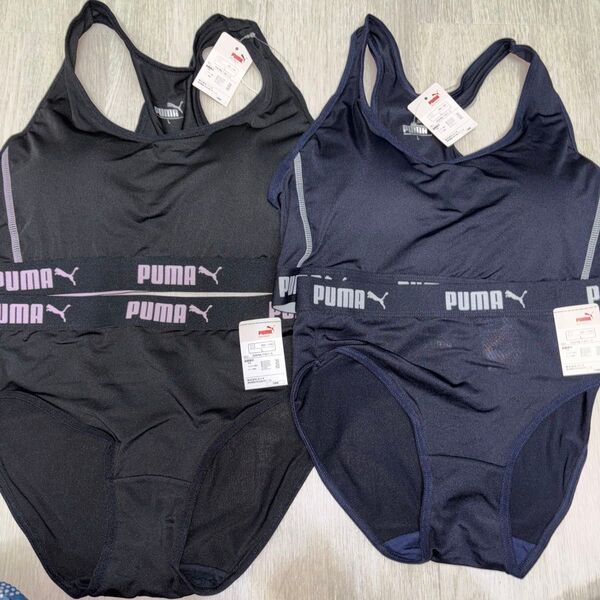 スポーツブラ ショーツセット PUMA Lサイズ枚 ブラック ネイビー