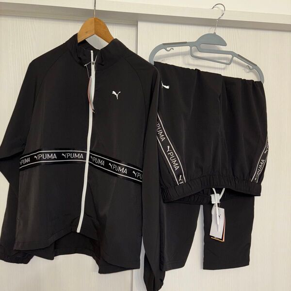 プーマ PUMA ブラック セットアップ ジャケット 上下 XL
