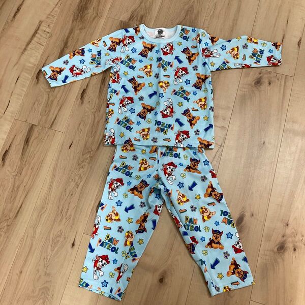 パウパトロール 長袖パジャマ上下セット 男の子 冬用 90センチ