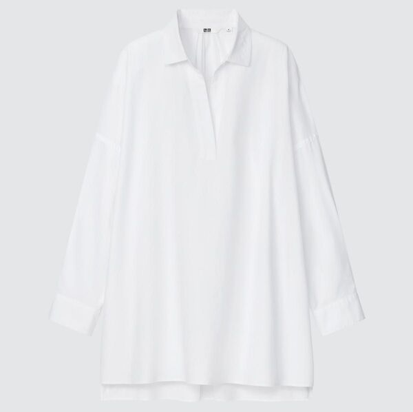 UNIQLO コットンリラックススキッパーシャツ