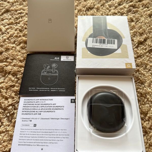 Soundpeats Air 4ワイヤレスイヤホン ブラック
