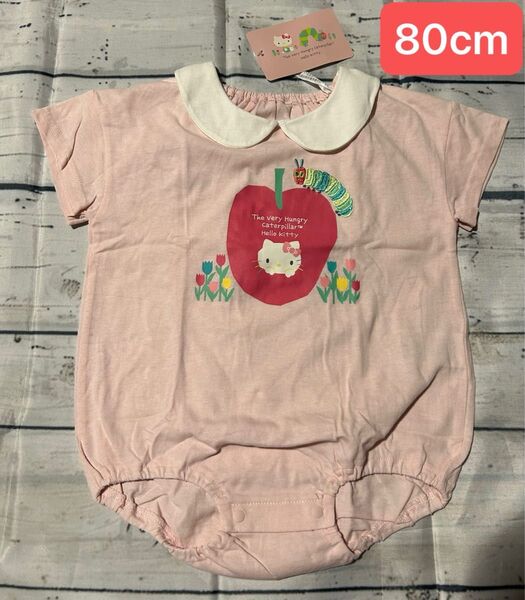 ロンパース ベビー服 夏服 半袖ロンパース ロンパ 新品 女の子 キティちゃん はらべこあおむし 綿100% キティ サンリオ