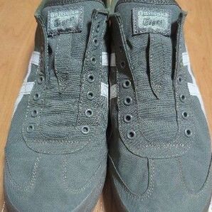 Onitsuka Tiger MEXICO 66 スニーカー グリーン 28cm オニツカタイガー SLIP-ON スリッポン