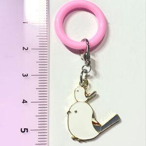 (2322)可愛いシマエナガ親子のめじるしアクセサリーです♪ アンブレラマーカー めじるしチャーム 2way