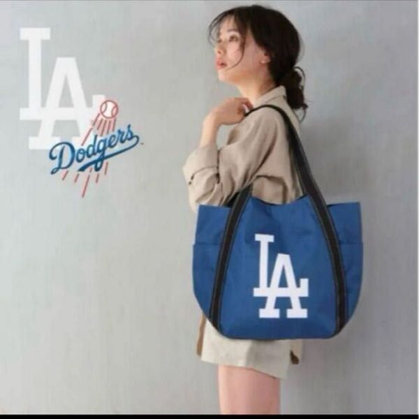 【未開封新品】ドジャース トートバッグ LA ブルー 男女兼用 大谷翔平 山本由伸 佐々木朗希 MLB公認 ドジャーブルー