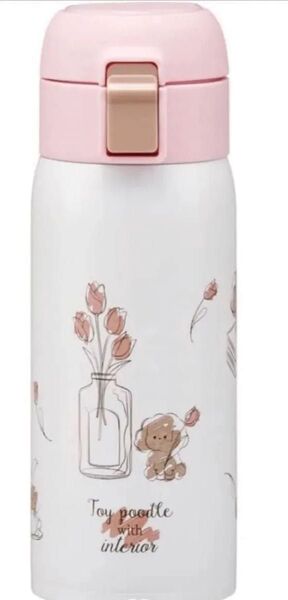 スケーター Skater 保温 保冷 真空二重構造 直飲み ステンレス マグボトル ワンタッチオープン 350ml トイプードル