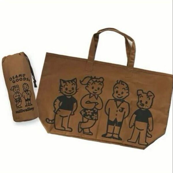 オサムグッズ トートバッグ 茶色 ブラウン 巾着 新品