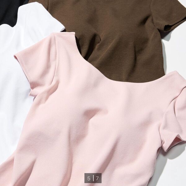 ユニクロ エアリズム 半袖 ブラTシャツ