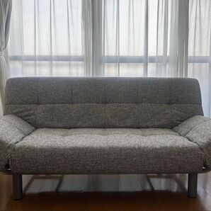 ニトリ マークス(AM GY)グレー ファブリック ソファベッド 二人掛け ソファ ソファベッド