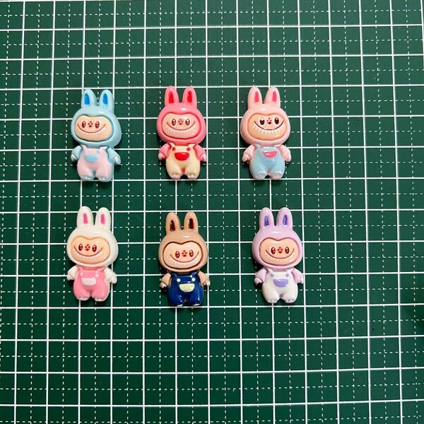 ラブブデコパ デコパーツ 6個セット LABUBU