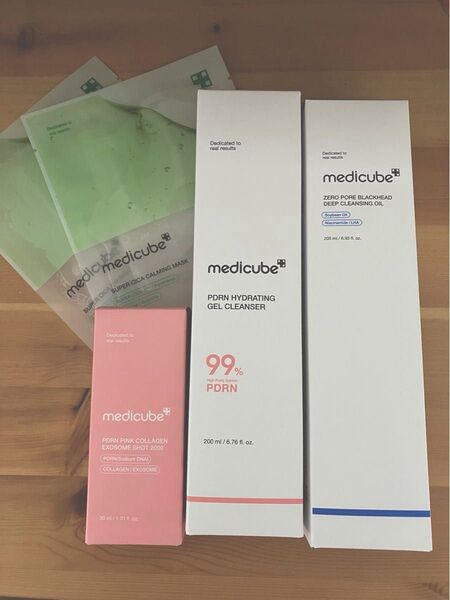 未使用 medicube メディキューブ PDRN ピンク 美容液 ゼロ毛穴 メイク落とし フェイスマスク
