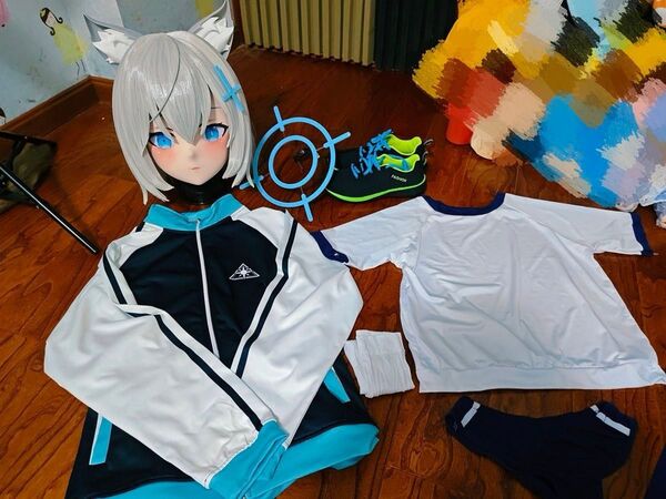 【在庫あり】衣装付 ブルーアーカイブ -Blue 砂狼シロコ 全頭面 着ぐるみ コスプレ